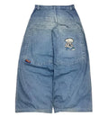 American Fashion Trend Joker Pattern Embroidered Loose Jeans Women Street Y2K New Hip Hop Oversized Wide-leg Pants Unisex Jeans