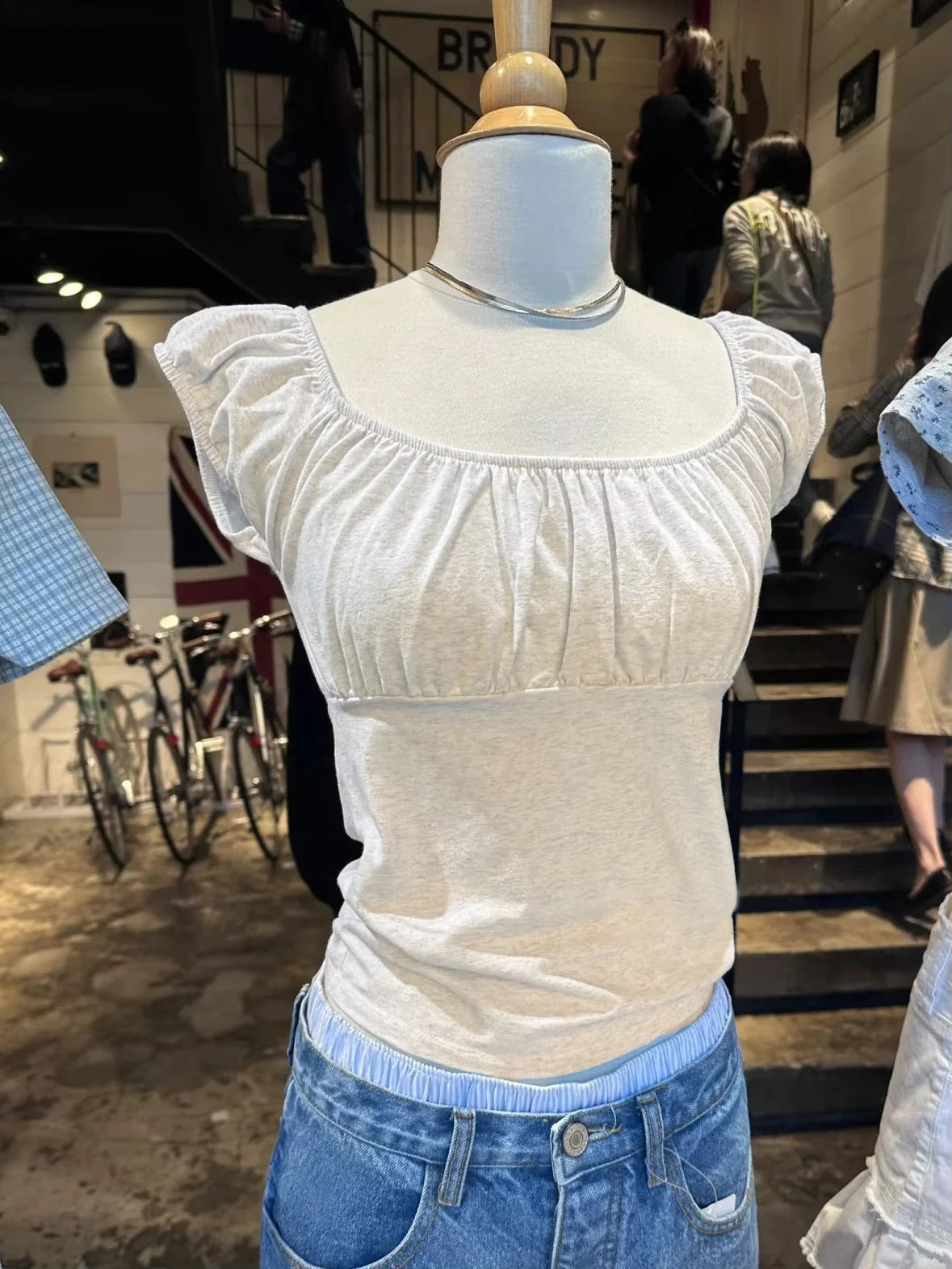 Pink Ruffle Slim Short Sleeve Tee Women Summer Square Collar Cotton Mesh Folds T-shirts Female Aesthetic Sweet Cute Y2K Tops New