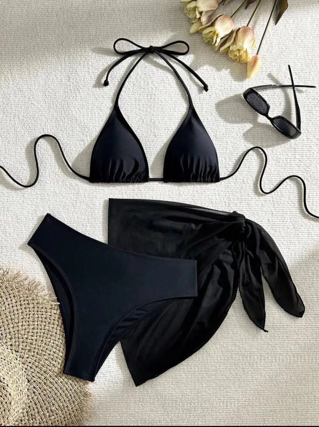 Women pink micro mini string bikini sets 4 pieces with mesh cover tops and skirt swimsuit bathing suit beach outfits biquini