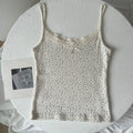 Floral Print Lace Trim Camis Women Summer New Bow Slim Sleeveless Crop Tops Vest Sweet Cute Sexy Preppy Style Tank Top Y2k Chic