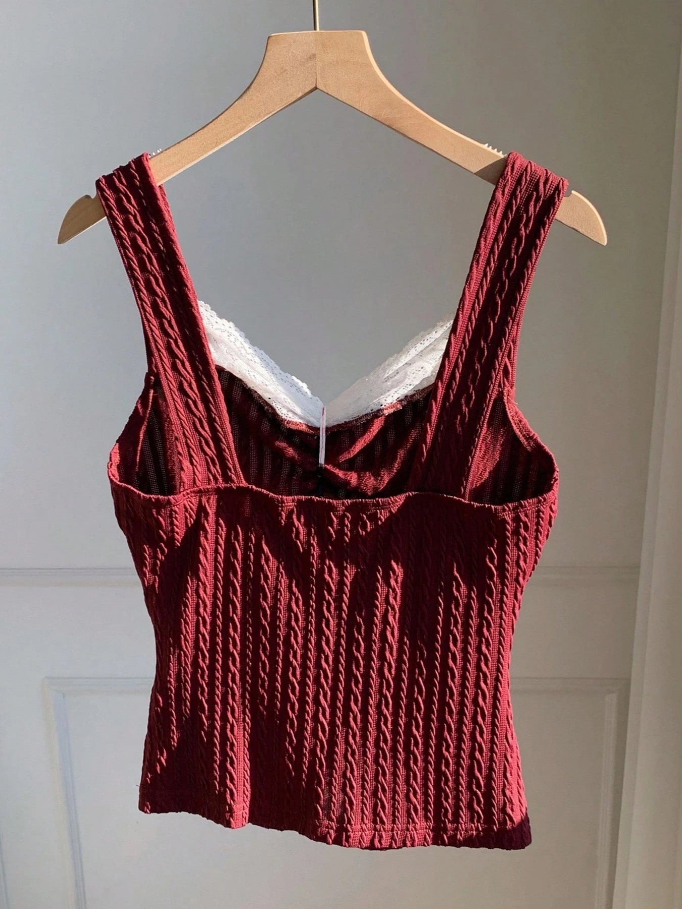 Y2K Summer Fashion New Lace Splicing Bow Decoration Pure Desire Women's Tank Top