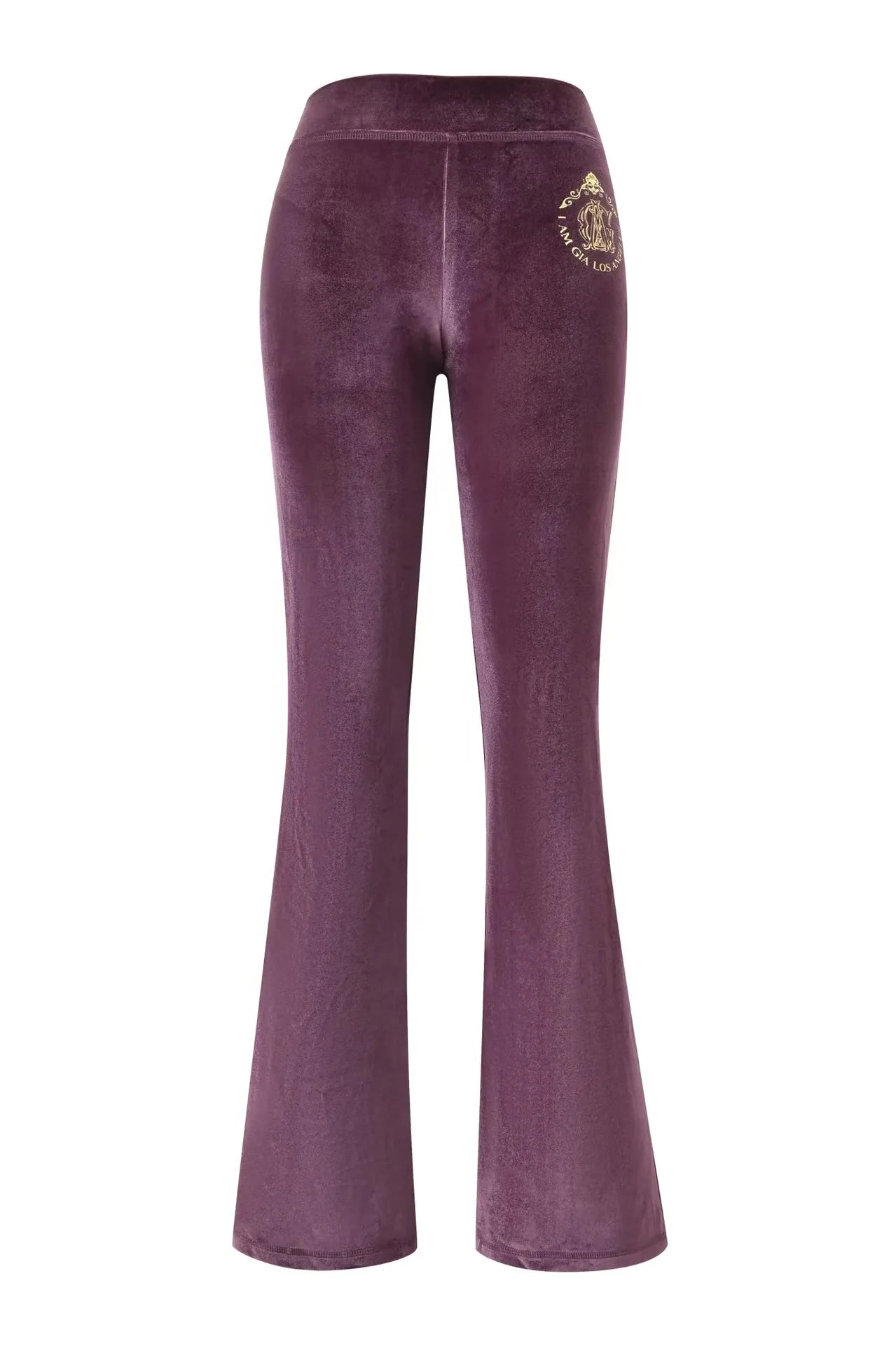GIA New Velvet Zip-Up Hooded Jacket & Relaxed Loose Slim-Fit Pants Comfortable Minimalist Set in Blue