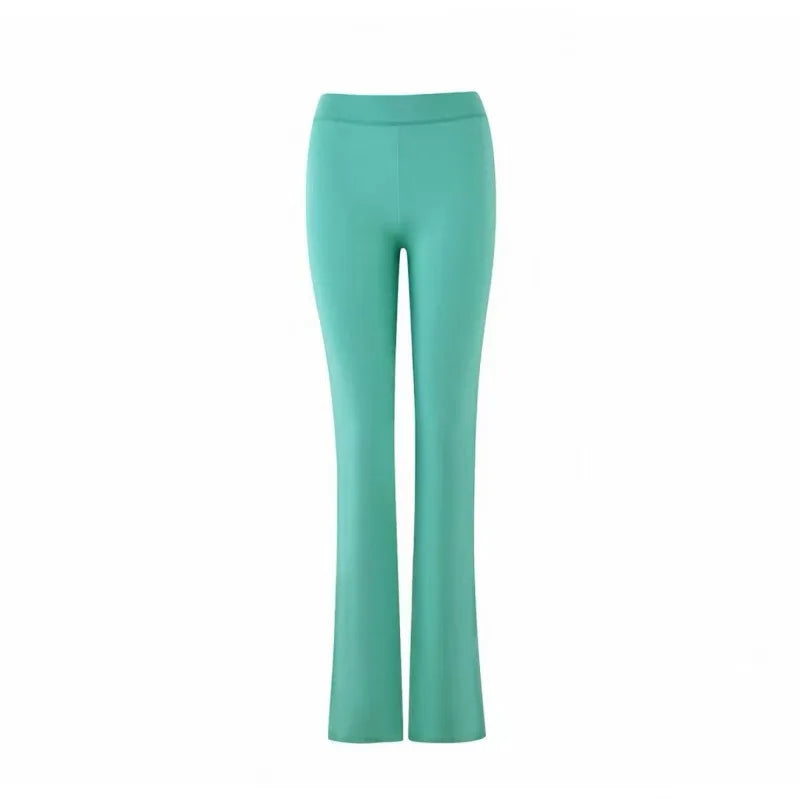 GIA New Velvet Zip-Up Hooded Jacket & Relaxed Loose Slim-Fit Pants Comfortable Minimalist Set in Blue