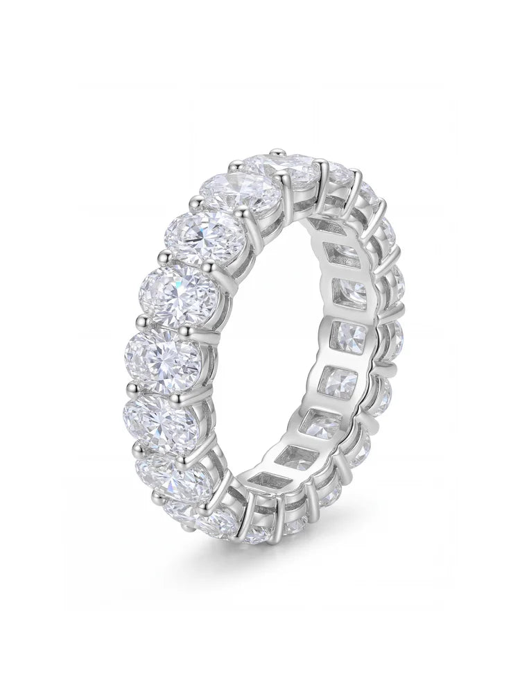 925 Sterling Silver Original Zircon Oval Fashion Ring for Women Gift Engagement Wedding Luxury High Quality Fine Jewelry