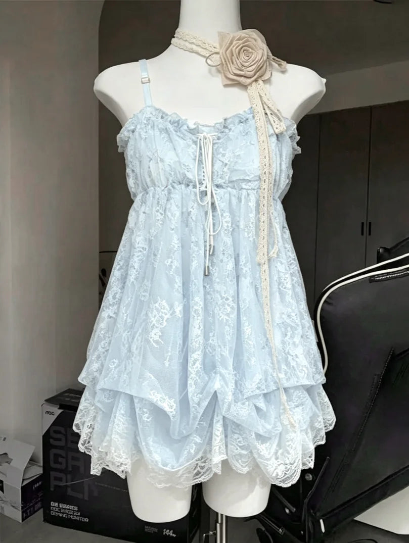 Beach Style Y2k 2 Piece Sets Women Casual Y2k Crop Top + Mini Skirts Corset Vest Korean Fashion Sexy Vintage Suits Chic Outwear