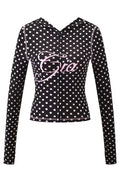 gia slim fit letter printed open thread design hooded zipper short jacket pants set