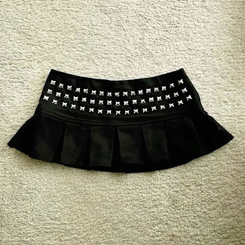 American punk gothic retro style Emo Girl slimfit skirt subculture Harajuku sweet and sexy spicy girl style versatile mini skirt