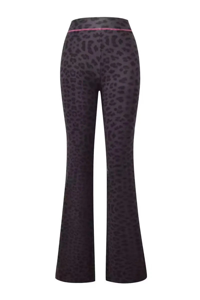 GIA New Velvet Zip-Up Hooded Jacket & Relaxed Loose Slim-Fit Pants Comfortable Minimalist Set in Blue