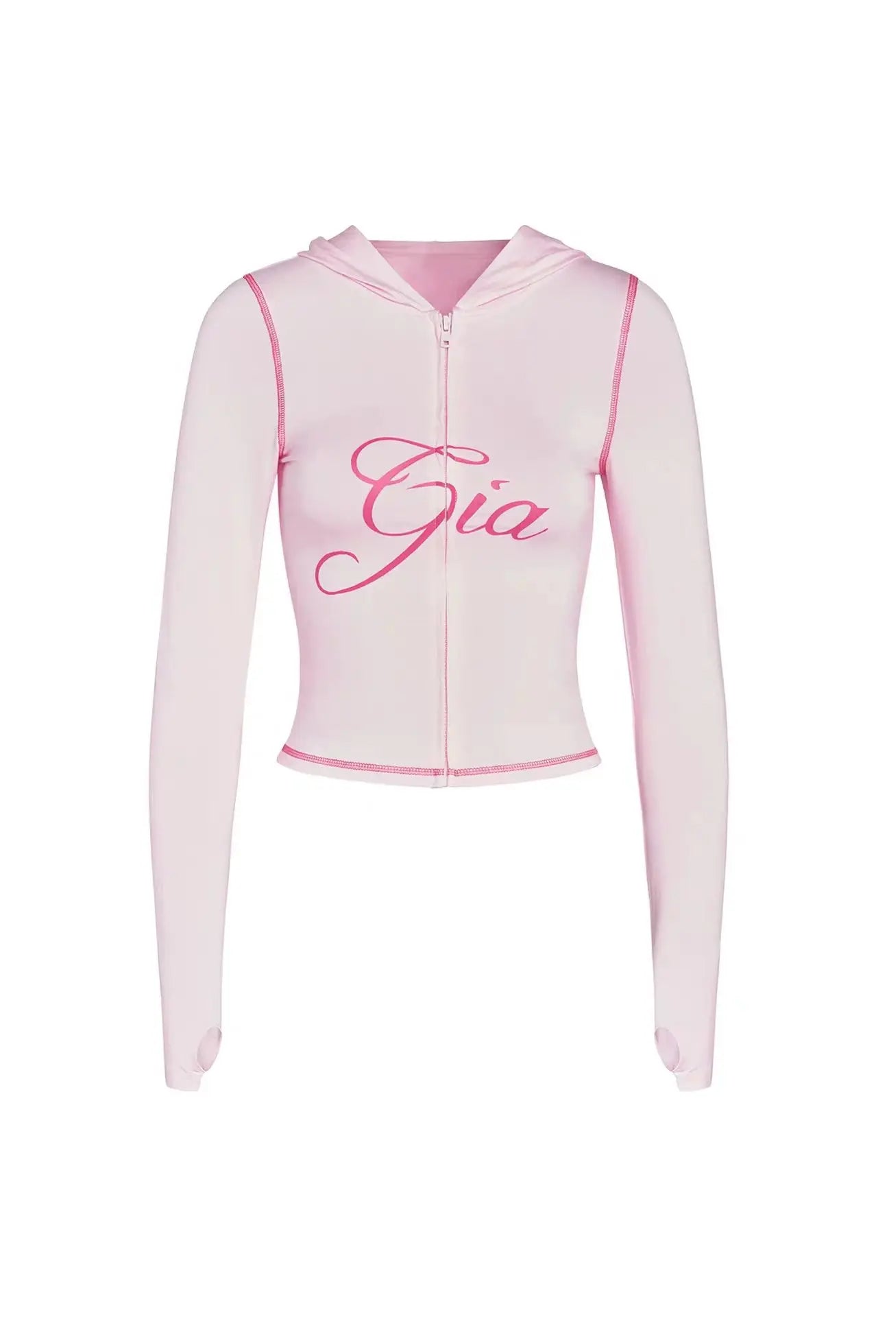 GIA New Velvet Zip-Up Hooded Jacket & Relaxed Loose Slim-Fit Pants Comfortable Minimalist Set in Blue