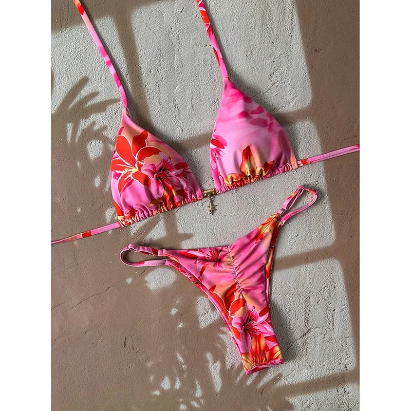 Sexy Leopard Push Up Bikinis Two Piece Bathing Suits 2026 Micro Bikini Sets Women Swimsuit Beach Wear Thong Swimwear for Female