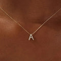 Mini Zircon Letter Choker Necklace for Women Delicate Gold Color Alphabet Charms Pendant Necklace Trendy Party Jewelry Gifts