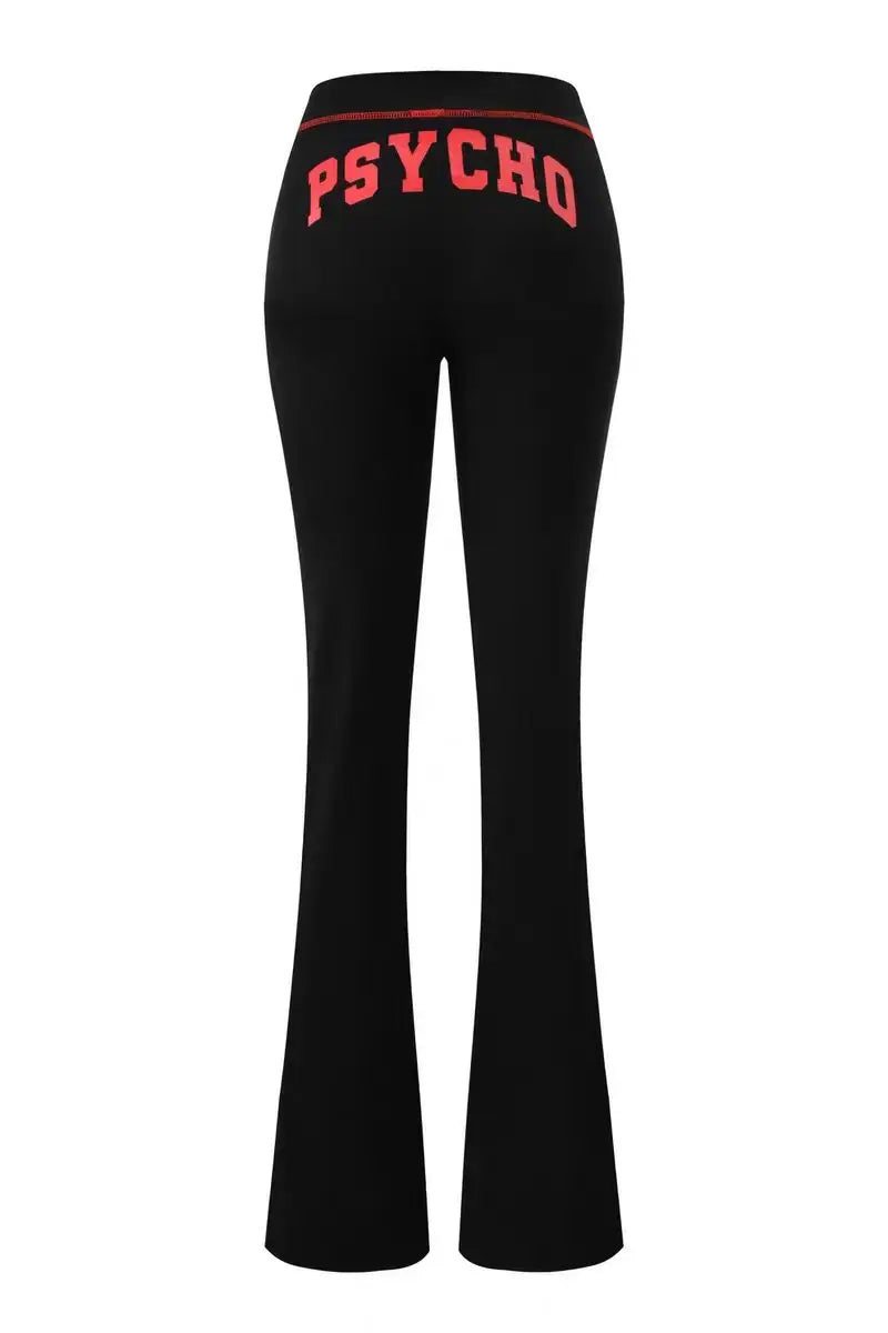 gia slim fit letter printed open thread design hooded zipper short jacket pants set