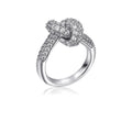 Luxury Colorful CZ Knot Stainless Steel Ring for Women Gold Plated Statement Fashion Jewelry Wedding Party Gift Daily Wear Trend